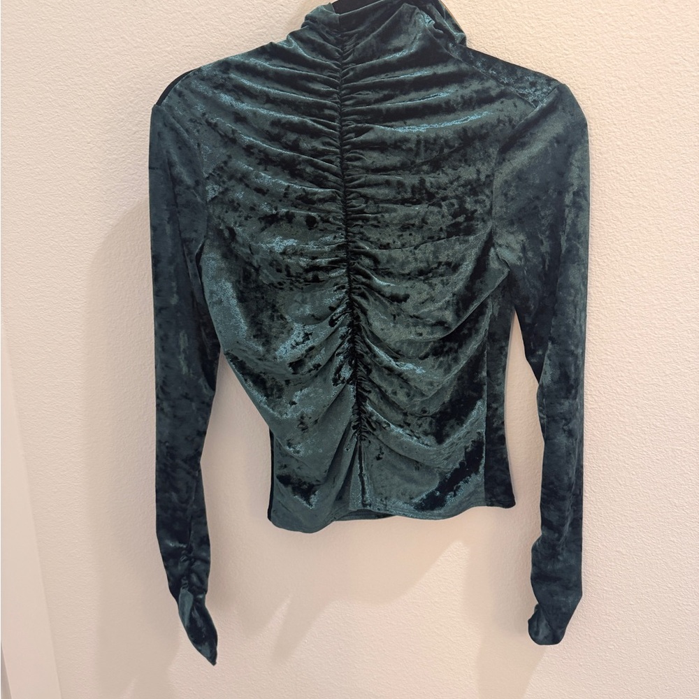 Ronny Kobo s velvet green blouses